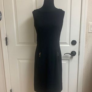 LAUREN Ralph Lauren Size 6 Black Sleeveless Dress, 70% Viscose, 2…